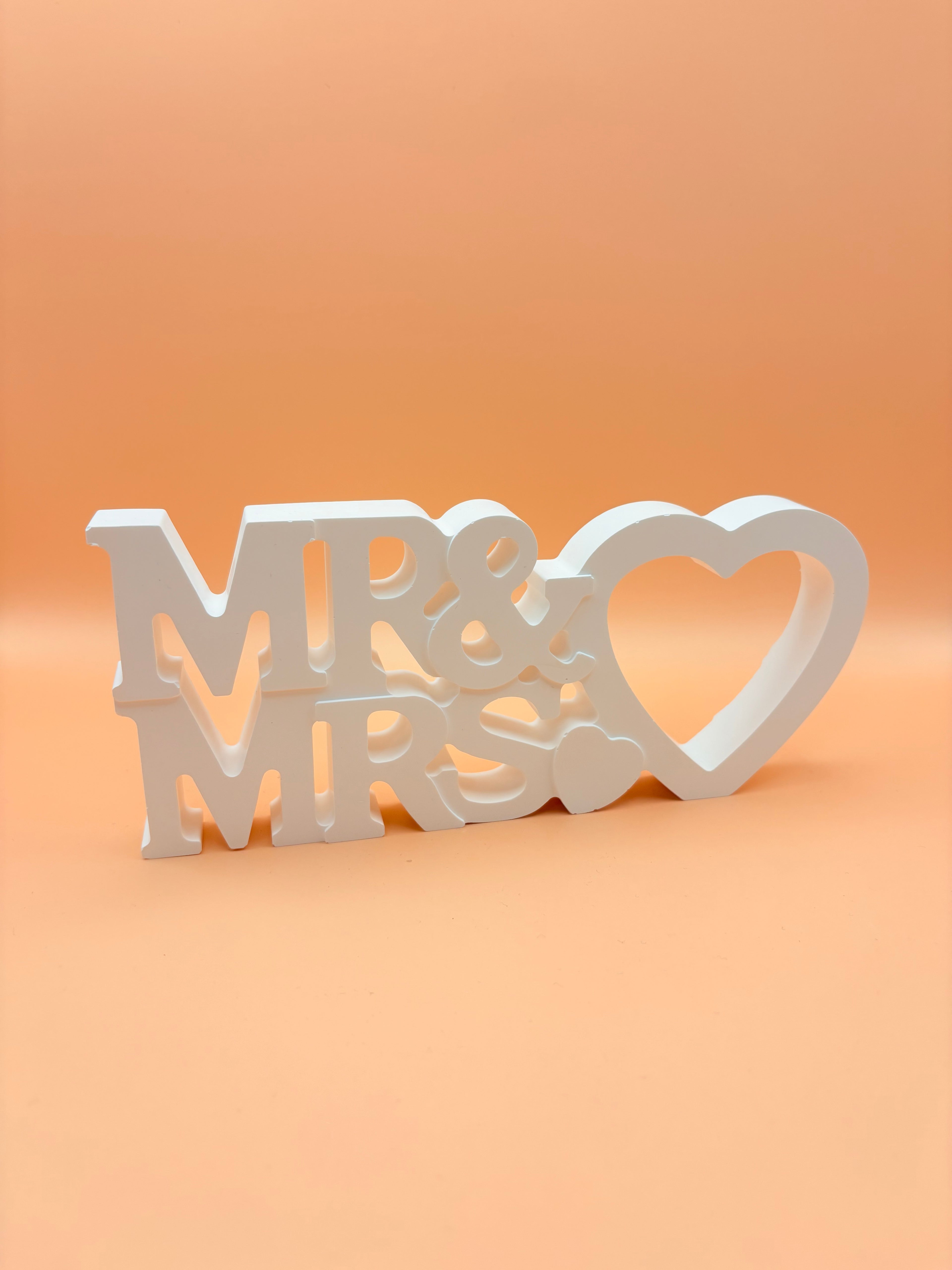 MR&MRS - Hochzeitsdeko als Tischschmuck