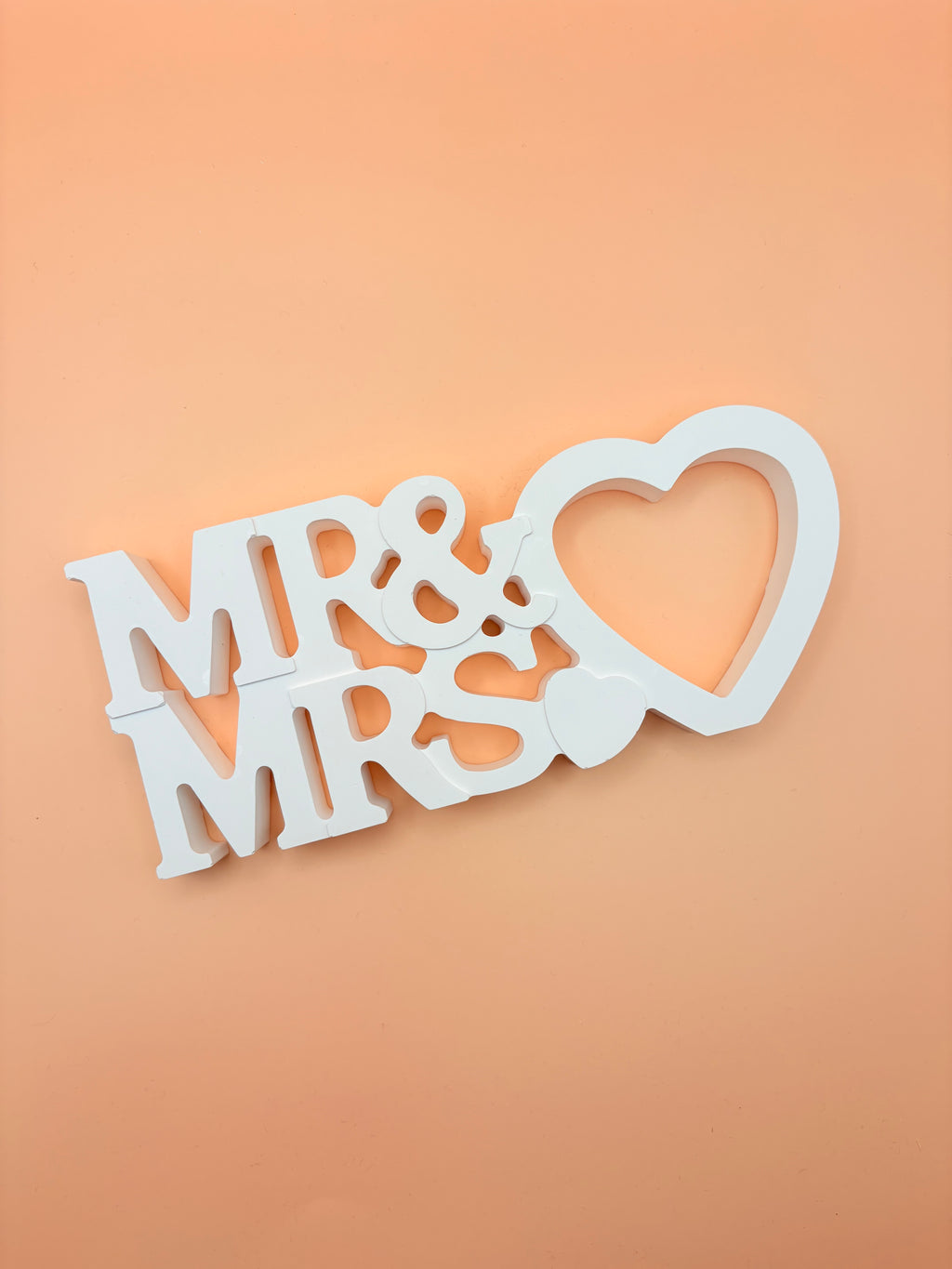 MR&MRS - Hochzeitsdeko als Tischschmuck